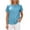 *Sky Blue, variant on ClodeEU Women's Round Neck Short Sleeve Blouses,Casual Loose Fit Shirts for Summer ,Women's Plus L