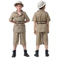 thumbnail image 4 of BOOMNY Halloween Toddler Boys Explorer Dress Up Funny Explorer Clothes Sets Hallowmas Stage Performance Outfits for Kids, 4 of 5