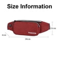 thumbnail image 2 of Riñonera para hombre y mujer, moderna, tipo bandolera, de talla grande, color rojo, 2 of 6