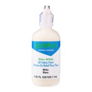 Scribbles Shiny White 3D Fabric Paint, 18 Pack