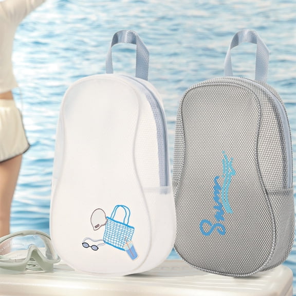 Yeciiwht Dry Wet Separation Swimming Bag PVC Wash Bag Handheld Waterproof Storage Bag Sports Bag Women's Portable Beach Bag for Travel