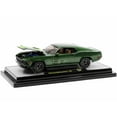 thumbnail image 2 of 1970 Ford Mustang Mach 1 428 Green Metallic with Light Green Hood Limited Ed to 6550 pcs 1/24 Diecast Model Cars by M2 Machines, 2 of 3