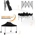 thumbnail image 3 of Topeakmart 15 x 10 FT Pop-up Commercial Canopy with Adjustabale Height, Black, 3 of 6