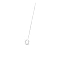 thumbnail image 1 of FcBaudy Shiny Alphabet Earrings,26-letter Simples Bark Design Ear Chain Auricular chain, 1 of 4
