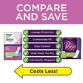 thumbnail image 2 of Equate Options Women's Incontinence Pads, Very Light Absorbency, Regular Length (30 Count), Compare to Poise®, 2 of 5