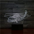 thumbnail image 1 of Night Light USB 3D Led Night Light Uh-60 Utility Helicopter Airplane Model Black Hawk Fighter Decorative Lights Plane Table Lamp Bedside, 1 of 6