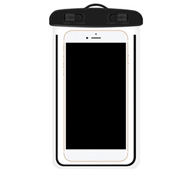 Inteprter Funda impermeable Universal para teléfono móvil, bolsa a prueba de agua para 12 11 Pro Max 8 Plus nuevo Teléfono y Comunicación Negro