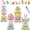 #1+2+3+4, variant on Giant 3D Standing Bunny Balloon Self-Supporting Festive Cheer, 59" Easter Balloon Large Bunny Egg Standing Balloons, 3D Self-Standing Easter Balloons for Easter Party Decorations Birthday (#1)