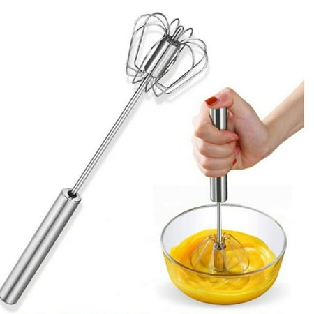 

Egg Whisk Hand Push Egg Beater Stainless Steel Blender Kitchen Mixer Whisk