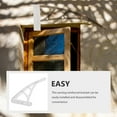 thumbnail image 3 of TAILTOSS Easy Install White PVC Awning Bracket for Patio Door Window Canopy Weather Resistant, 3 of 8