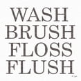 thumbnail image 2 of Jaxn Blvd. 26x26 Black Ornate Wood Framed with Double Matting Museum Art Print Titled - Wash Brush Floss Flush, 2 of 4