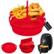 thumbnail image 2 of Moldes redondos reutilizables plegables sin BPA para freidora de aire, nuevos moldes de silicona para freidora de aire, cesta para olla, plato para cocinar, juego de accesorios para freidora de aire,, 2 of 6