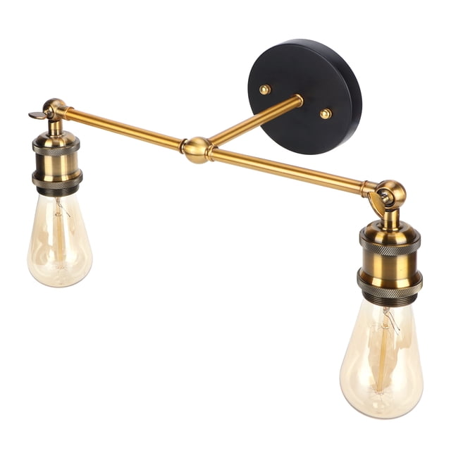 Aplique de pared Jadeshay con cabezal doble E27 Color bronce