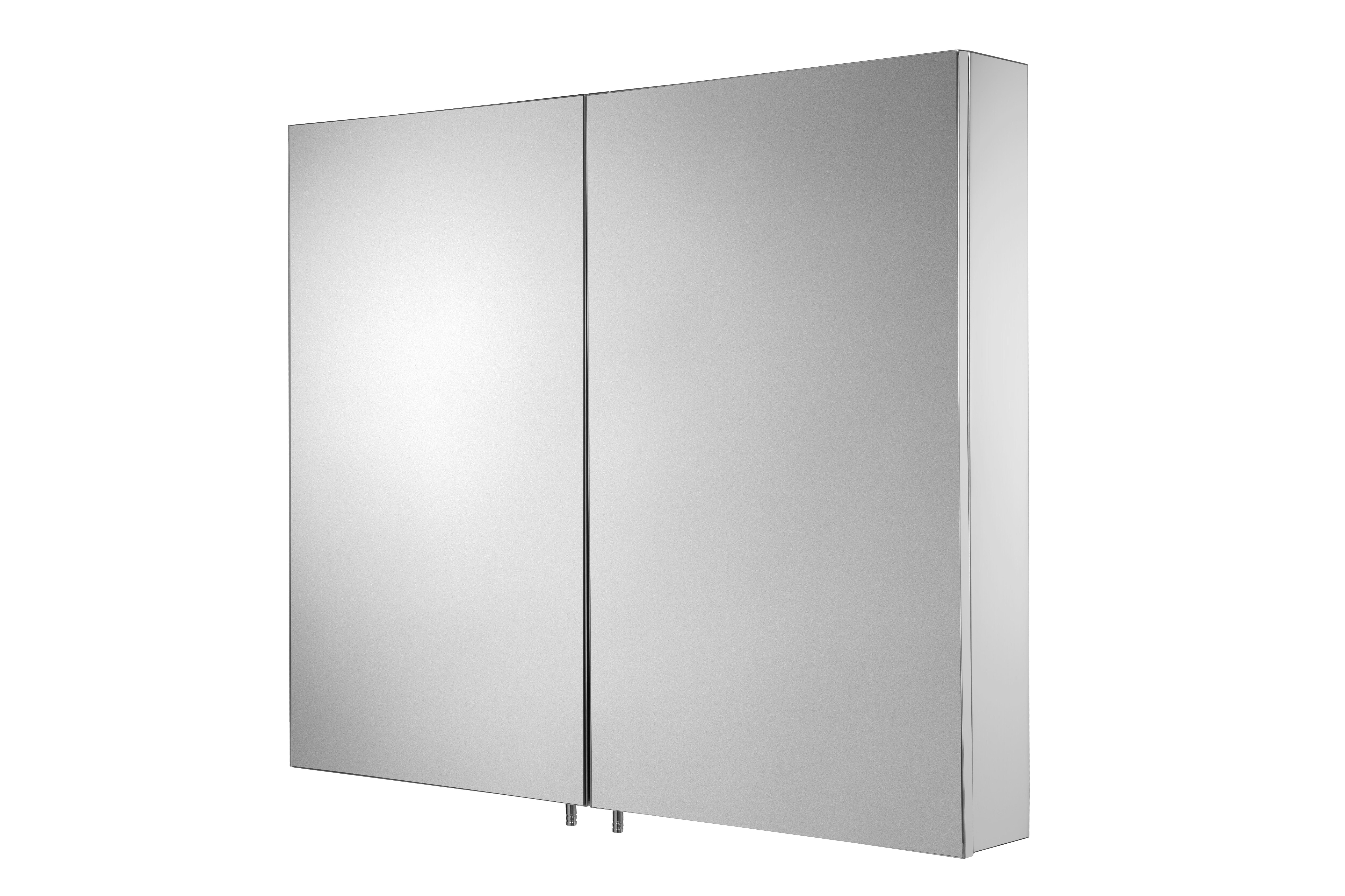 Croydex Finchley Large Double Door Stainless Steel Medicine Cabinet with Mirror (31.5x26in)