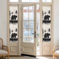 thumbnail image 2 of Black Bear Window Privacy Film, Farmhouse Forest Animals Vintage Static Cling UV Sun Blocking Heat Control Window Tint Day and Night, Non-Adhesive Reusable One Way Windows Privacy Cover 17.7''x78.7'', 2 of 7