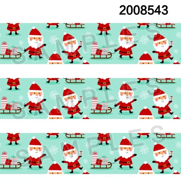 Nuevo Grosgrain estampado con diseño de Feliz Navidad de 50 yardas, accesorios hechos a mano