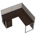 thumbnail image 2 of Bush Business Furniture Easy Office 3 Drawer L Computer Desk in Mocha Cherry, 2 of 15
