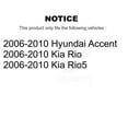 thumbnail image 2 of Transit Auto Rear Coated Disc Brake Rotors and Ceramic Pads Kit for Car 2006-2010 Hyundai Accent Kia Rio5 Rio KGC-101735, 2 of 11