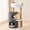 Charcoal Gray, variant on Cat Tree Charcoal Gray Indoor Play and Nap Tower for Adult Cats