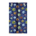 thumbnail image 1 of Space Hanging Pocket Organizer, Cartoon Style Galactic Theme Elements Earth Planets and Stars Cosmic, Printed Polyester Storage Bag with Pockets, 21" x 31", Cobalt Blue Multicolor, 1 of 2