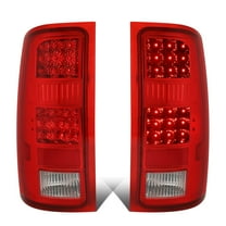 DNA Motoring For 07-14 GMC Sierra 1500 2500HD 3500HD LED Tail Light Brake Lamps Pair Red