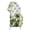 Green, White, Gray, variant on Tropical Forest Arch Backdrop Cover 4FT, Summer Botanical Palm Trees Banana Leaves Green Spandex Fitted Stretchy Arch Stand Covers, Round Top Chiara Backdrop Cover for Wedding Party Birthday