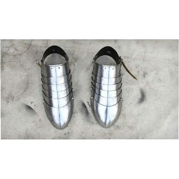 Medieval Foot Armour Pair of Sabatons Leg Protection Combat Armor