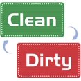 thumbnail image 1 of Heytea Dishwasher Magnet for Clean and Dirty, Double Sided Dishwasher Indicator Magnet, Dishwasher Magnet Clean Dirty Sign, Universal Kitchen Flip Indicator, 1 of 5