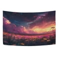 thumbnail image 5 of Wobogo Pink Flower Sea Tapestry 60×51in Home Living Room Bedroom Wall Hanging Ornaments, 5 of 10