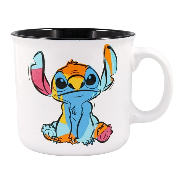 Taza Camper Silver Buffalo Disney Lilo and Stitch Ohana 590 ml