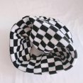 thumbnail image 5 of Mujeres Hombres Sombreros De Invierno Estampado De Vaca A Cuadros Patrón De Cuadros Gorro De Punto Suave Cálido Slouchy Skull Ski Cap, 5 of 5