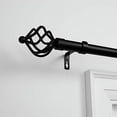thumbnail image 4 of Exclusive Home Torch 1" Curtain Rod and Finial Set, Matte Black, Adjustable 66"-120", 4 of 5
