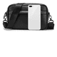 thumbnail image 1 of Bandolera De Cuero De Los Hombres Crossbody Bolso De Hombro Xtellar negro, 1 of 3