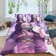 thumbnail image 2 of Demon Slayer Chica Nezuko Conjunto de sábanas temático, trío de piezas, cómodo y amigable con la piel, diseño único, regalo de decoración para el hogar para familiares, amigos y fans,140cm *210cm, 2 of 6