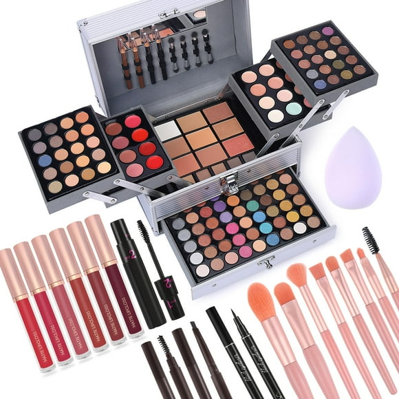 Set de regalo de maquillaje CHARMCODE 132 colores con sombra de ojos y brillo de labios