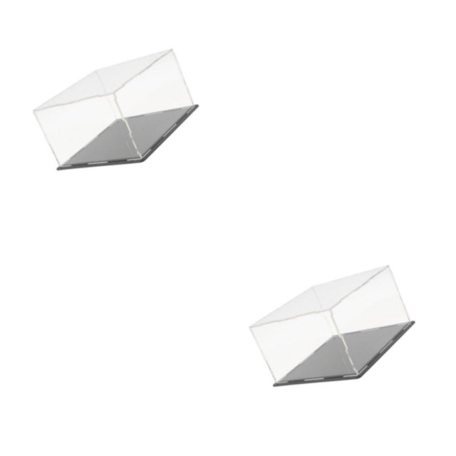 VONKY Récipient en Acrylique Transparent pour Protection contre la Poussière et Vitrine 18x22x16cm 2Ensemble