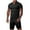 Black, variant on JIKNTTR Men's 2 Piece Outfits Sets Summer Gym Clothes Workout Shorts And Short Sleeve Shirts For Men Running Quick Dry Athletic Outfits Comfort Loungewear Sets