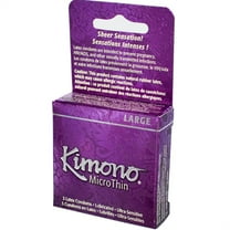 Mayer Laboratories Kimono Microthin Condom - Large 3 Ct