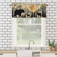 thumbnail image 3 of Forest Bear Window Curtains Valances Rustic Wooden Board Wild Animal Camping Country Nature Rod Pocket Valances for Bedroom Living Room Dining Room 54 by 18 in, 1 Panel, 3 of 6