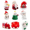 thumbnail image 4 of Panxico Christmas Figurines Christmas Miniatures Mini Christmas Figures Christmas Miniatures For Crafts Christmas Trinkets Christmas Decorations Musical Christmas Decorations With RotatingTrain, 4 of 9