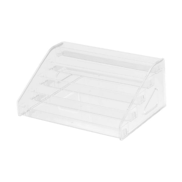 Caja de mesa de estante de almacenamiento acrílico Multifunción 1/64 Exhibición de automóviles de juguete, caja de pantalla múltiple para automóviles, tiendas minoristas, inicio 5 capas