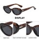 thumbnail image 3 of Gafas de sol retro de estilo hip hop con montura pequeña y personalidad de chica sexy, estilo ojo de gato, hechas de PC, 3 of 5