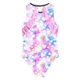 thumbnail image 4 of Alvivi Kids Girls Sleeveless One Piece Dance Bodysuit Sports Athletic Gymnastics Leotard Pink 10, 4 of 5