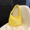 thumbnail image 4 of Bolso De Hombro Bolso De Mujer 2023 Plisado Hobo Bag Soft Quilted Puff Girls Purse (Amarillo), 4 of 8
