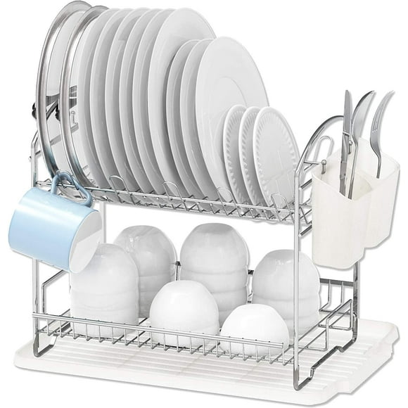Dish Drying Rack with Drainboard