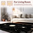 thumbnail image 2 of Flatwoven High Traffic Area Rug, Ethereal Gothic Cosmos Design, Non Slip, Stain Resistant, Washable Area Rugs for Living Room, Bedroom(Black, 3X5), 2 of 8