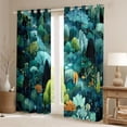thumbnail image 2 of Manfei Jungle Trees Black Out Curtains for Teens Boys Girls,Botanical Plants Curtains Pack of 2 (42x63 Each),Woodland Theme Bedroom Curtains,Breathable Home Decor, 2 of 6