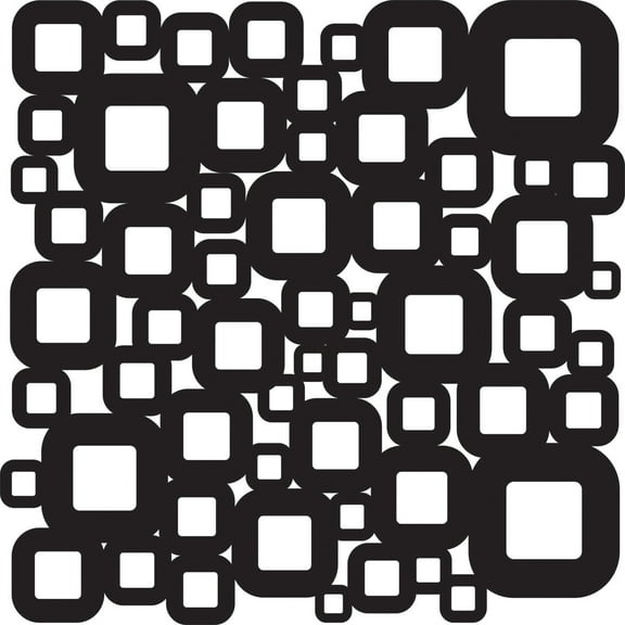 Crafter's Workshop Template 12"X12"-Retro Squares