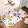 thumbnail image 5 of Daiia Colorful Flowers Front Door Mat, Heavy Duty Durable Welcome Mat for Outdoor Indoor, Dirt Trapper Waterproof Super Absorbent Door Mat, 16" x 24", 5 of 9