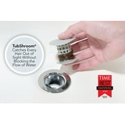 TubShroom and SinkShroom Drain Protectors Hair Catchers for Bathtubs and Sinks, Gray